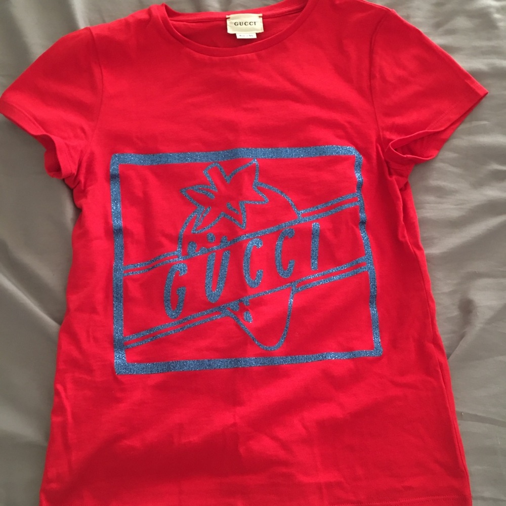 Gucci Children Strawberry Shirt